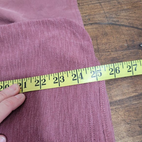 Prana Hensley Organic Cotton Long Sleeve Purple Shirt Women's sz Large - Picture 7 of 7